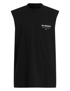 AllSaints Marškinėliai 'UNDERGROUND' juoda / balta