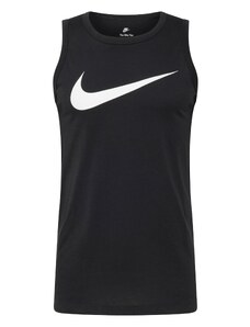 Nike Sportswear Marškinėliai 'ICON SWOOSH' juoda / balta