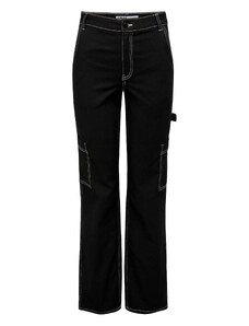 JDY Darbinio stiliaus džinsai 'TULGA' juodo džinso spalva