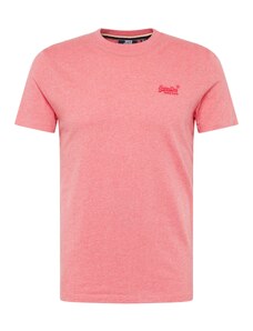 Superdry Marškinėliai tamsiai rožinė / margai rožinė