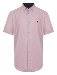 DENIM CULTURE Marškiniai 'AMERIGO' rožinė / balta