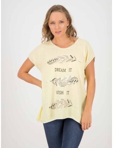 ZABAIONE - Moteriški marškinėliai su linu, OCTAVIA