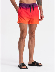 Ombre Clothing Vyriškos maudymosi kelnės su ombre efektu - oranžinės spalvos V17 OM-SRBS-0125