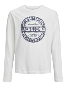 Jack & Jones Junior Marškinėliai mėlyna / balta