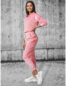 Šviesiai-Rožinis moteriškas sportinis dviejų dalių kostiumas OZONEE O/13121