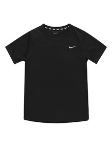 NIKE Sportiniai marškinėliai 'MILER' šviesiai pilka / juoda