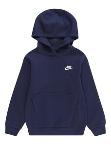 Nike Sportswear Megztinis be užsegimo 'Club Fleece' tamsiai mėlyna / balta