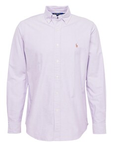 Polo Ralph Lauren Marškiniai medaus spalva / pastelinė violetinė / balta