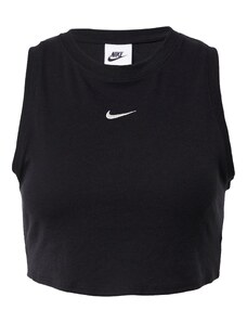Nike Sportswear Palaidinė be rankovių 'ESSENTIAL' juoda / balta