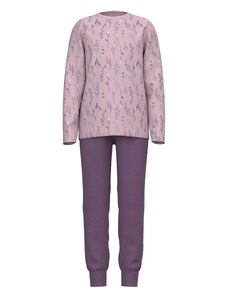 NAME IT Miego kostiumas šviesiai mėlyna / uogų spalva / ryškiai rožinė spalva / balta