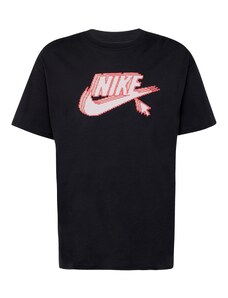 Nike Sportswear Marškinėliai 'Futura' rožinė / juoda / balta