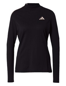 ADIDAS GOLF Sportiniai marškinėliai smėlio spalva / juoda / balta