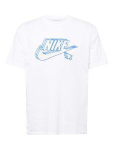 Nike Sportswear Marškinėliai 'Futura' šviesiai mėlyna / balta