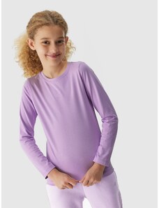 4F Longsleeve marškinėliai lygus mergaitėms