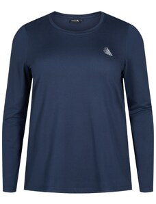 Active by Zizzi Sportiniai marškinėliai tamsiai mėlyna / balta