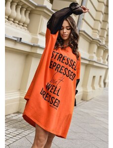 Oranžinė suknelė "Stressed" : Dydis - Universalus