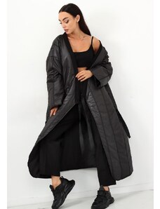 Juodas kimono paltas : Dydis - Universalus