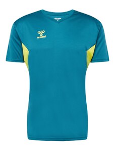 Hummel Sportiniai marškinėliai 'Authentic' žalsvai mėlyna / pilka / nendrių spalva / juoda