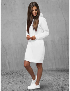 Baltas moteriškas džemperis su gobtuvu OZONEE JS/YS10005/1Z