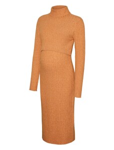 MAMALICIOUS Megzta suknelė 'SUNIVA' rusvai oranžinė