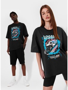 4F T-shirt oversize unisex marškinėliai su grafika 4F x Local Heroes