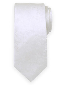 Willsoor Vestuvinis kreminės spalvos kaklaraištis su gėlėtu raštu 15562