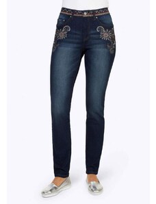 Linea Tesini Mėlyni siuvinėti džinsai : Dydis - 40