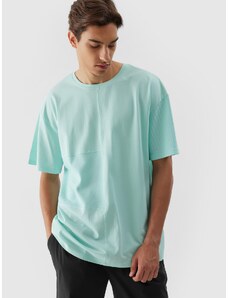 4F Vyriški T-shirt oversize lygus marškinėliai - mėtų