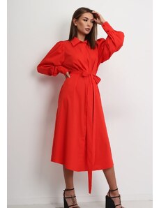 Raudona suknelė "Elastic" : Dydis - Universalus
