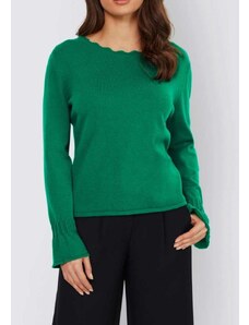 Žalias merino vilnos megztinis su kašmyru : Dydis - 40