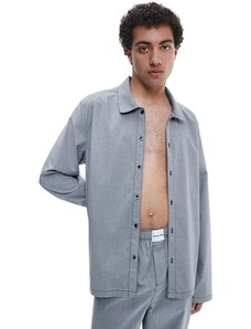 CALVIN KLEIN UNDERWEAR - Vyriški pižaminiai marškiniai, L/S BUTTON DOWN