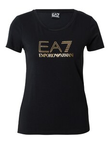 EA7 Emporio Armani Marškinėliai auksas / juoda