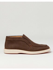 SANTONI Slip-on leather ankle boot