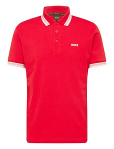 BOSS Marškinėliai 'Paddy' ryškiai raudona / balta