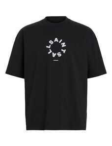 AllSaints Marškinėliai 'TIERRA' juoda / balta