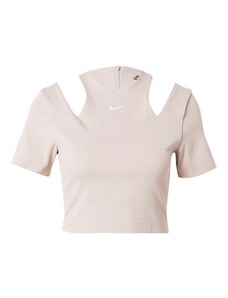 Nike Sportswear Marškinėliai rausvai pilka / balta