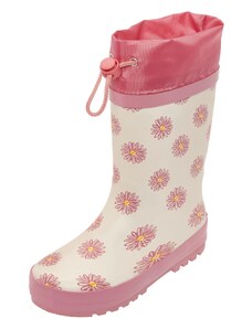 PLAYSHOES Guminiai batai 'Margariten' geltona / rožinė / ryškiai rožinė spalva / balta