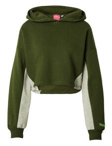 The Jogg Concept Megztinis be užsegimo 'RAFINE' margai pilka / margai žalia