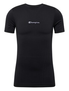 Champion Authentic Athletic Apparel Sportiniai marškinėliai juoda / balkšva