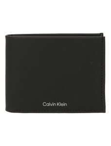 Calvin Klein Piniginė 'MUST' juoda / sidabrinė