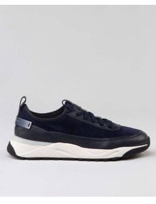 SANTONI Innova sneakers in suede and leather