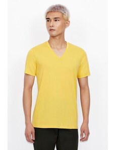 ARMANI Exchange geltoni marškinėliai vyrams