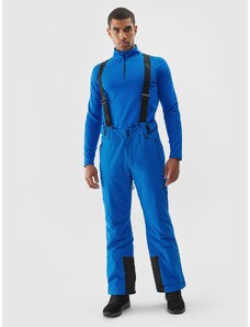 4F Vyriškos slidinėjimo kelnės su petnešomis 8000 membrana - mėlynos