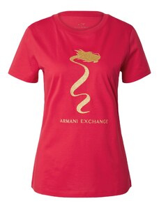 ARMANI EXCHANGE Marškinėliai auksas / raudona