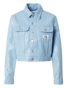Calvin Klein Jeans Demisezoninė striukė '90'S' šviesiai mėlyna / juoda / balta