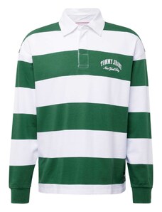 Tommy Jeans Marškinėliai 'VARSITY' žalia / balta