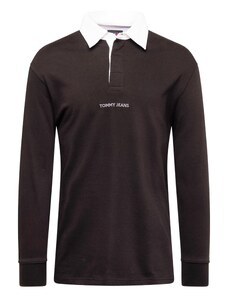 Tommy Jeans Marškinėliai 'CLASSICS RUGBY' mokos spalva / raudona / juoda / balta