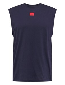 HUGO Marškinėliai 'Dankto 241' tamsiai mėlyna / šviesiai raudona