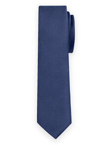 Willsoor Vyriškas siauras tamsiai mėlynas kaklaraištis subtiliais dryželiais 15919