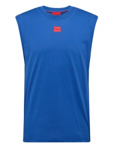 HUGO Marškinėliai 'Dankto 241' mėlyna / raudona